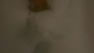 Reena ardent young lady caresses big tits at work