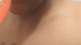 winterlashelldior shy slut caresses shaved cunt