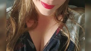 sexygermangirl painted chick sucks dildo