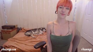 rhaenys busty chick jerks off her phallus