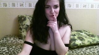 chocolate_croissant beautiful model caresses big tits