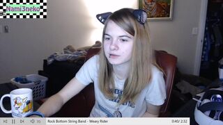 nami3neko a charming little girl fucks herself with sex toys
