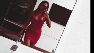 Nathalia Fontes  busty lady masturbates shaved pussy
