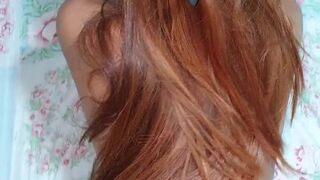 Nathalia Fontes  sexy chick masturbates shaved pussy