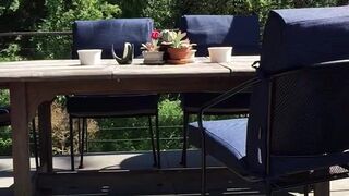 Indigo White  cute whore sits on thick cock