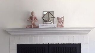 Indigo White  black-haired bitch passionately masturbates cunt