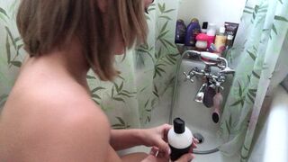 Indigo White  blissful nipple flows from excitement