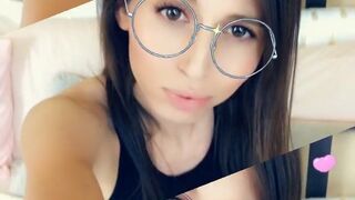 Korra Del Rio pretty woman undressed in front of the camera and masturbates in the chair