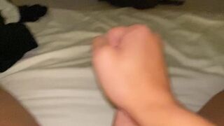 Emma Rose onlyfans  black-haired young lady in stockings masturbates her shaved pussy