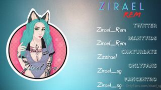 zirael  dildo fucks herself and teases the clit with a vibrator