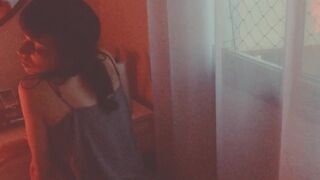 mariannerenoir busty young lady caresses shaved cunt