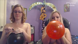Riley Velvet cute chick jerks both holes