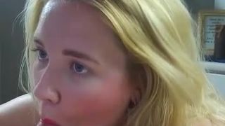 annabellecums gorgeous lady caresses pussy through panties