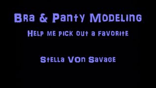 Stella_Von_Savage fluffy bitch with glasses masturbates pussy