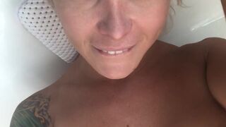 Aubrey Kate  graceful blonde passionately masturbating cunt