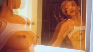 stormimaya sultry woman fiercely jerks her pussy