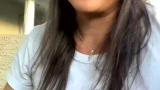 carmelaclutch black-haired handjob lying on the couch