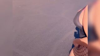 buttercream19 thick slut caresses  tits