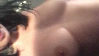 joannaangel busty hottie caresses shaved pussy