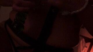 deedeesecretfreak caresses his magnificent body