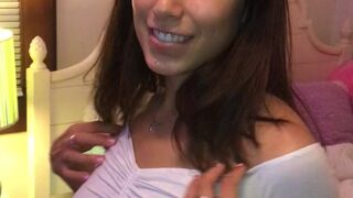 princess_kidaa  cute coquette strips in the kitchen