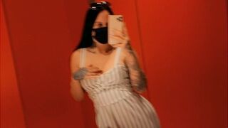 ellouux shows off her milking