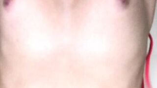 leiabrown shy slut caresses shaved cunt