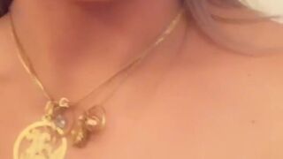 Jessyca onlyfans hot lady squeezes tits in the kitchen