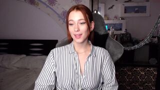 ovelymila Olesya in a chair demonstrates a rich pussy masturbation