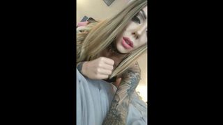 Karma_Rx slut devil fingering with rubber dick
