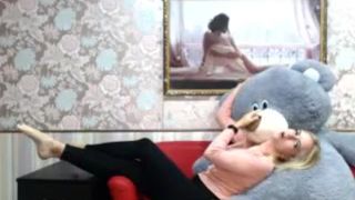 rosemaryhuge adorable female fingers her anus