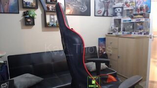 kay_thorns crazy passion masturbates both holes