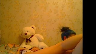 alisa_newbie caresses pussy through panties