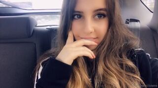 Princess Violette hot tick caresses beautiful tits