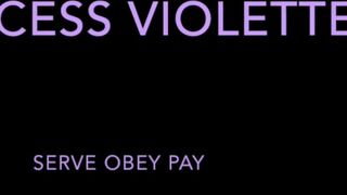 Princess Violette appetizing slut furiously shoves vegetables in her cunt