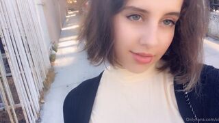 Princess Violette shy young lady caresses anus