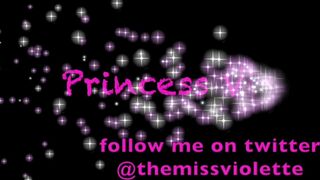 Princess Violette sexy hottie relish sucks sex toy