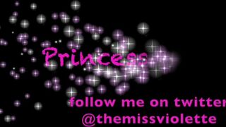 Princess Violette cute lady gently massages pussy