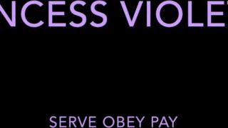 Princess Violette exquisite passion rubs pussy