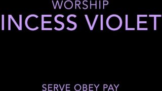 Princess Violette exquisite bitch indulges with a toy