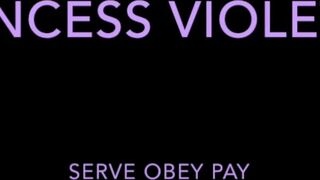 Princess Violette bitch undresses erotically