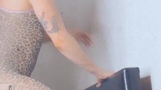 Tiffany Towers hot tick caresses beautiful tits