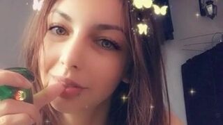 Chloe Night  luxurious slut fucks shaved cunt