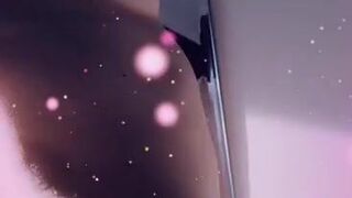 evie busty lady masturbates shaved pussy