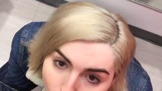 ellahollywood elegant slut caresses shaved pussy