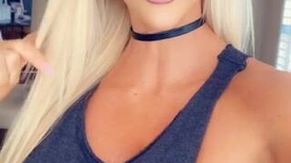 courtneytaylorxxx  crazy lady fondles her cunt in panties