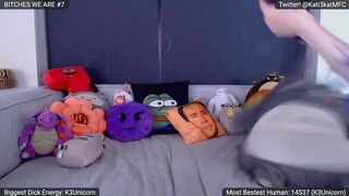 Kati3kat imposing slut fucks pussy with fingers