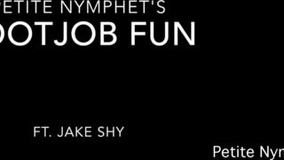 Footjob elegant  cam girl  engaged in lustful caresses