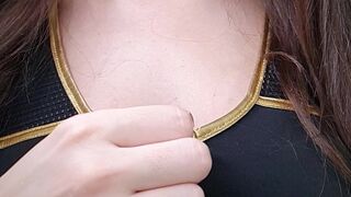 Caylin OnlyFans slutty babe bares big tits