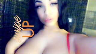 destinyskye puts on bra bitch